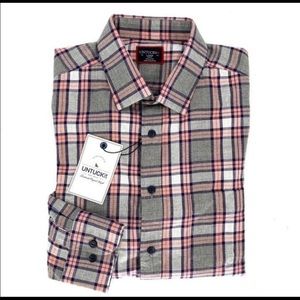 NWT UNTUCKit Plaid Shirt Large Slim Fit
